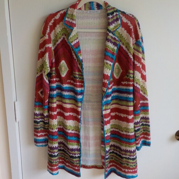 Misslook Jacket - Large - Lightweight - Colorful - Aztec - Long Sleeve (445) - Picture 1 of 7